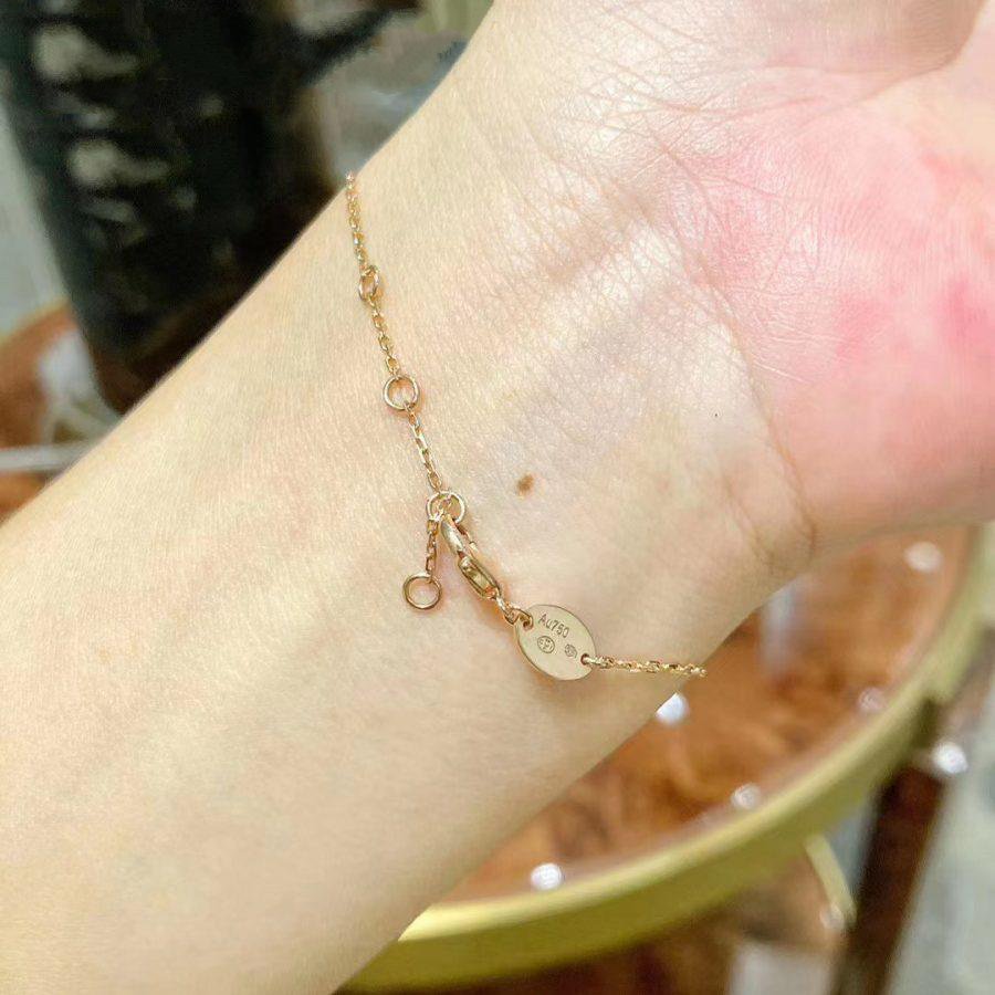 [Rani Jewelry]JEUX DE BRACELET MOP PINK GOLD DIAMONDS