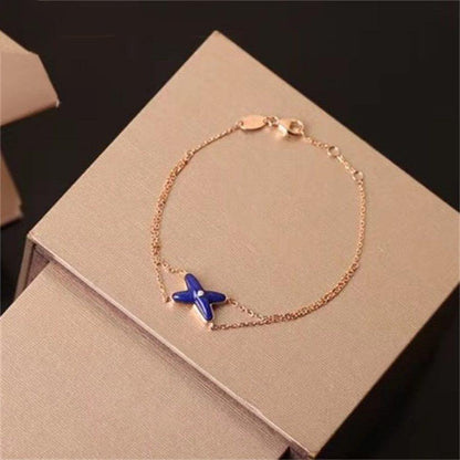 [Rani Jewelry]Hollow Design Four-Leaf Clover Flower Shape Ring