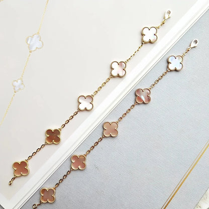[Rani Jewelry] CLOVER 5 MOTIFS  PINK MOP BRACELET COLLECTION