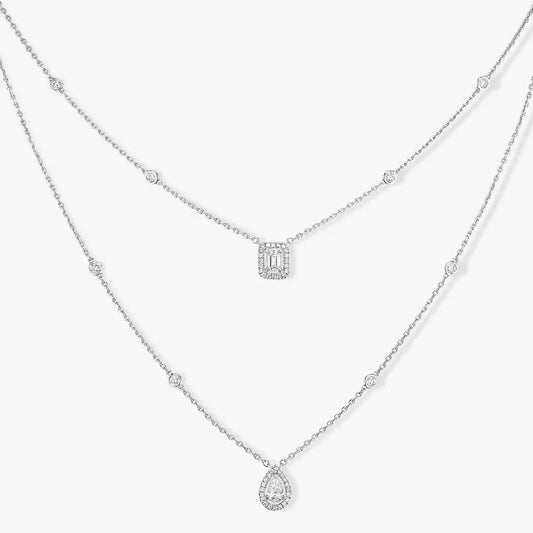 [Rani Jewelry]Diamond Necklace My Twin 2 Rows