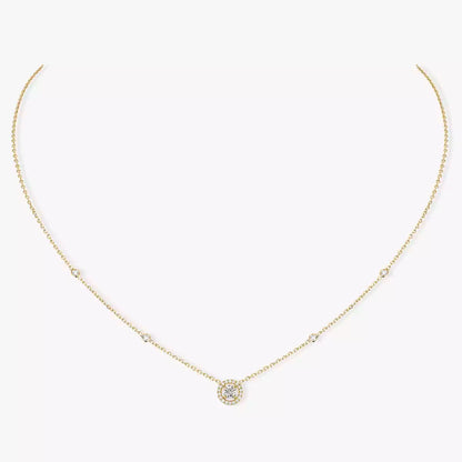 [Rani Jewelry]Diamond Necklace 0,20ct Brilliant Shape Joy