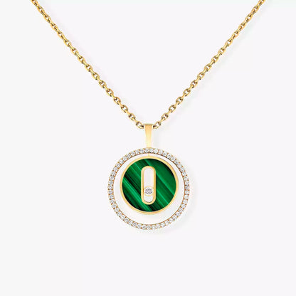 [Rani Jewelry]Lucky Move Diamond Necklace in Rose Gold and White Mother-of-Pearl