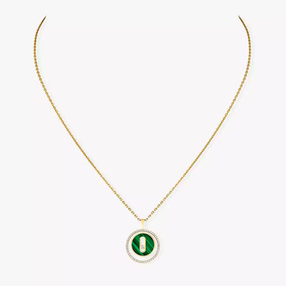 [Rani Jewelry]Lucky Move Diamond Necklace in Rose Gold and White Mother-of-Pearl