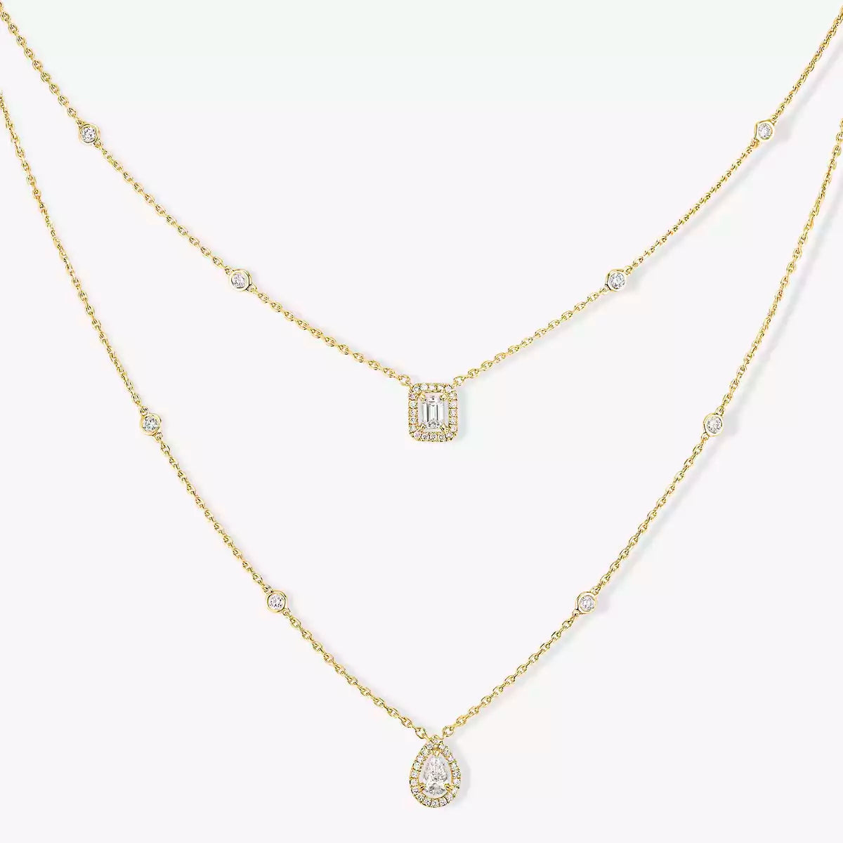 [Rani Jewelry]Diamond Necklace My Twin 2 Rows