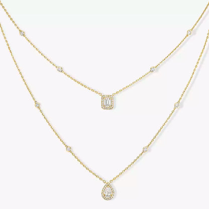 [Rani Jewelry]Diamond Necklace My Twin 2 Rows
