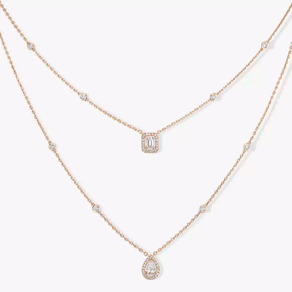 [Rani Jewelry]Diamond Necklace My Twin 2 Rows