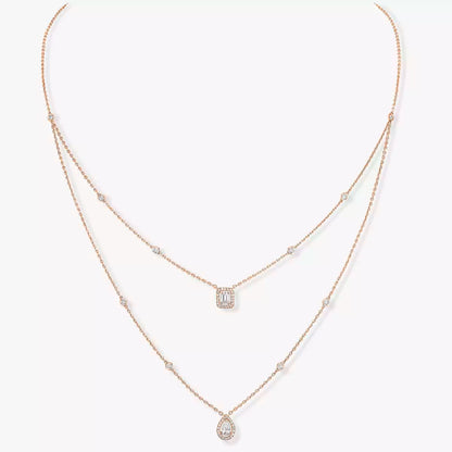 [Rani Jewelry]Diamond Necklace My Twin 2 Rows
