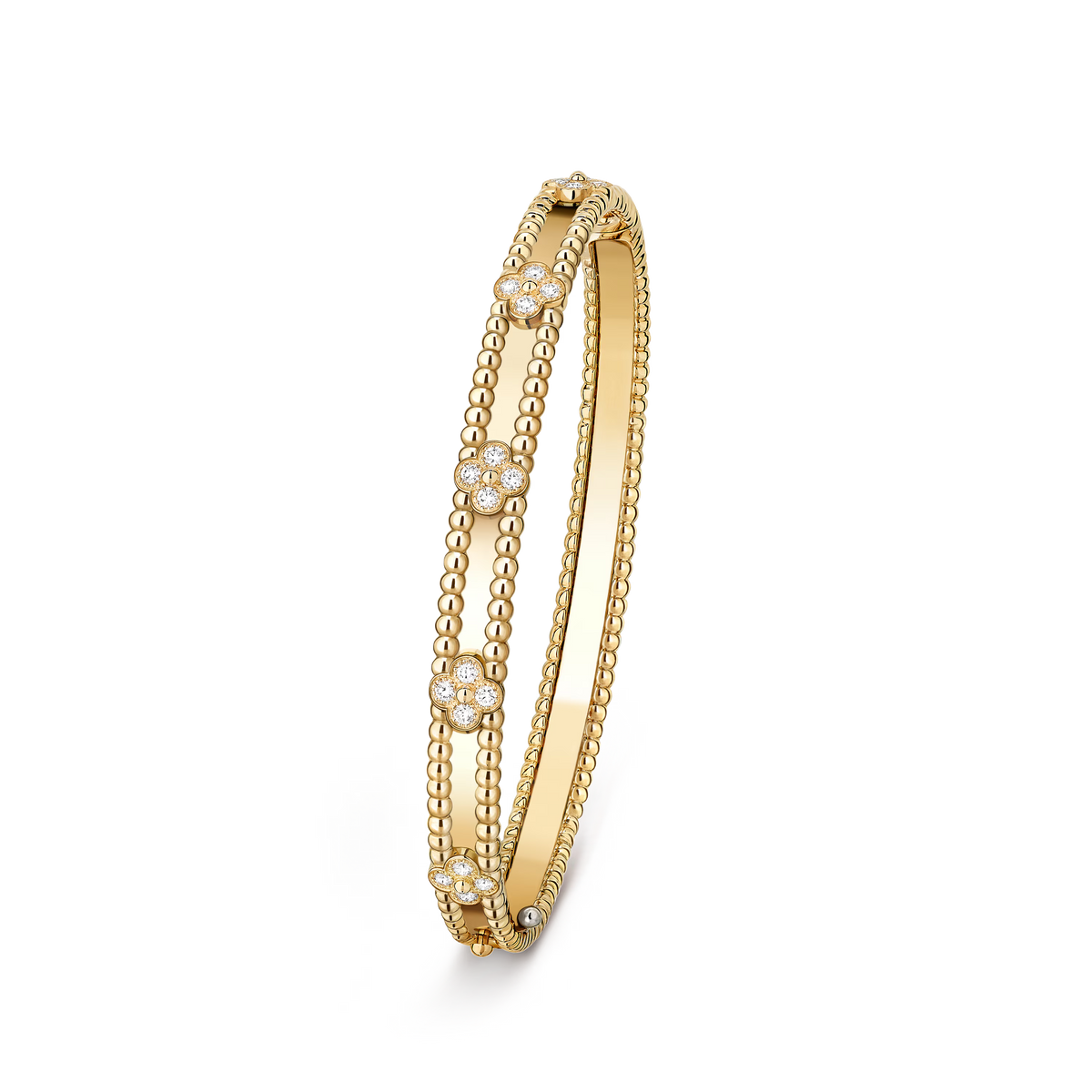 [Rani Jewelry]CLOVER BRACELET 4MM DIAMONDS
