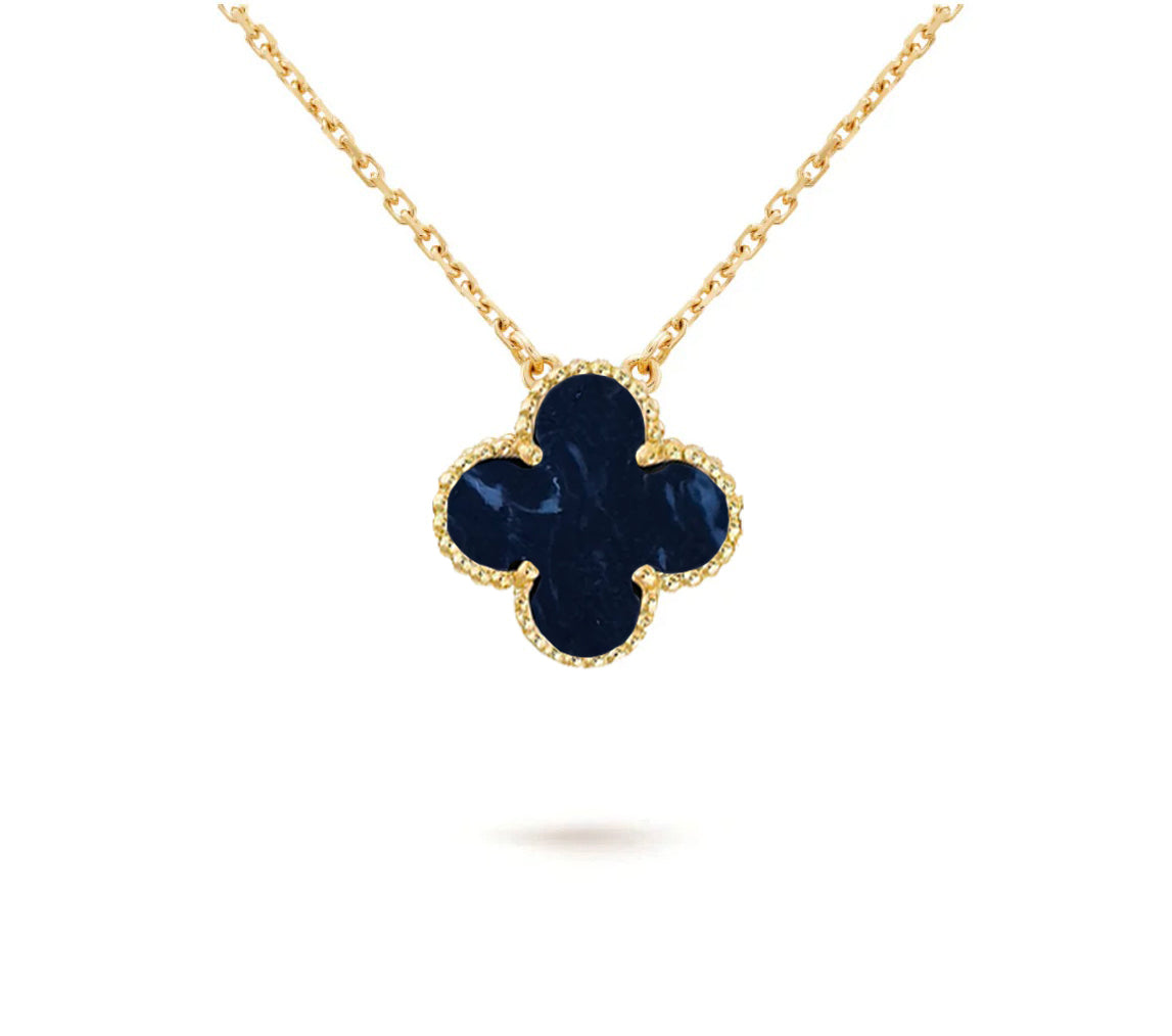[Rani Jewelry]CLOVER 15MM SINGLE FLOWER NECKLACE COLLECTION