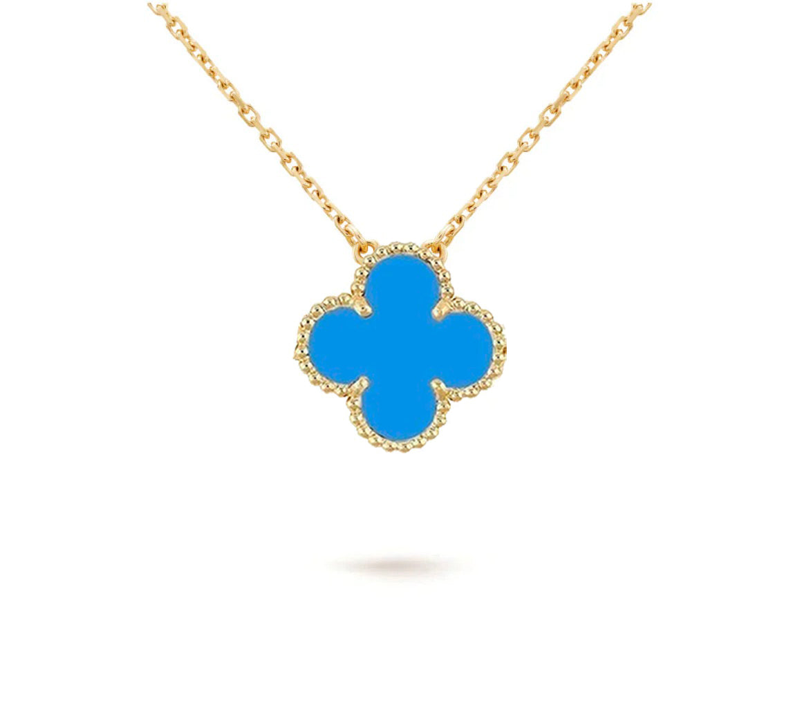 [Rani Jewelry]CLOVER 15MM SINGLE FLOWER NECKLACE COLLECTION