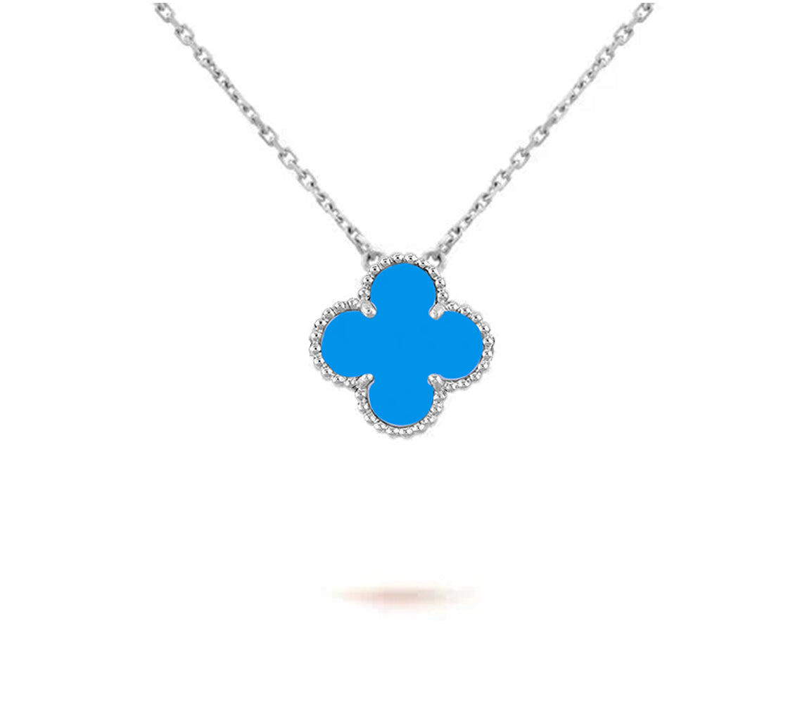 [Rani Jewelry]CLOVER 15MM NECKLACE SILVER COLLECTION