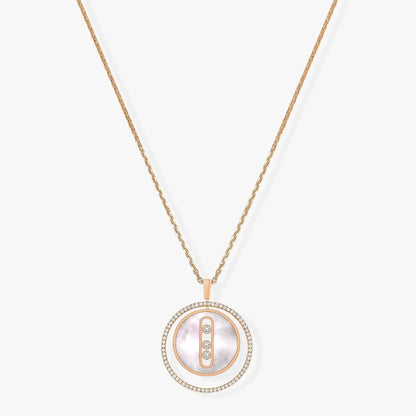 [Rani Jewelry]LUCKY MOVE MM NACRE BLANCHE DIAMOND NECKLACE