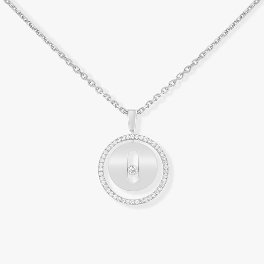 [Rani Jewelry]LUCKY MOVE PM NECKLACE SILVER DIAMOND