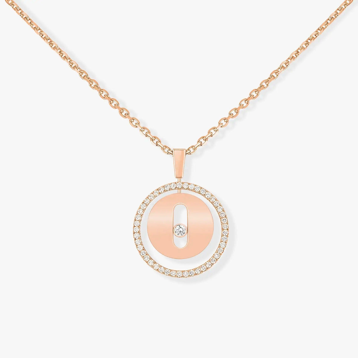 [Rani Jewelry]LUCKY MOVE PM NECKLACE PINK GOLD DIAMOND