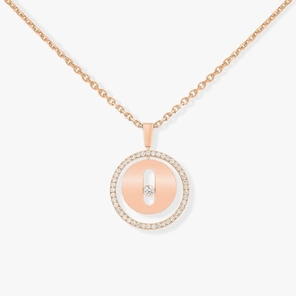 [Rani Jewelry]LUCKY MOVE PM NECKLACE PINK GOLD DIAMOND