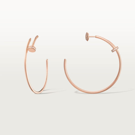 [Rani Jewelry] JUSTE HALF DIAMOND LARGE EARRINGS