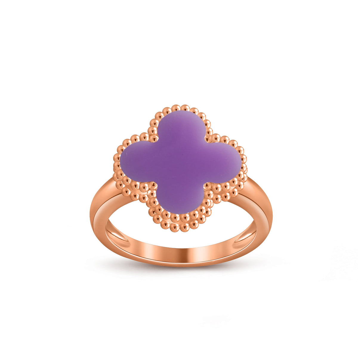 [Rani Jewelry]CLOVER RING ROSE GOLD COLLECTION
