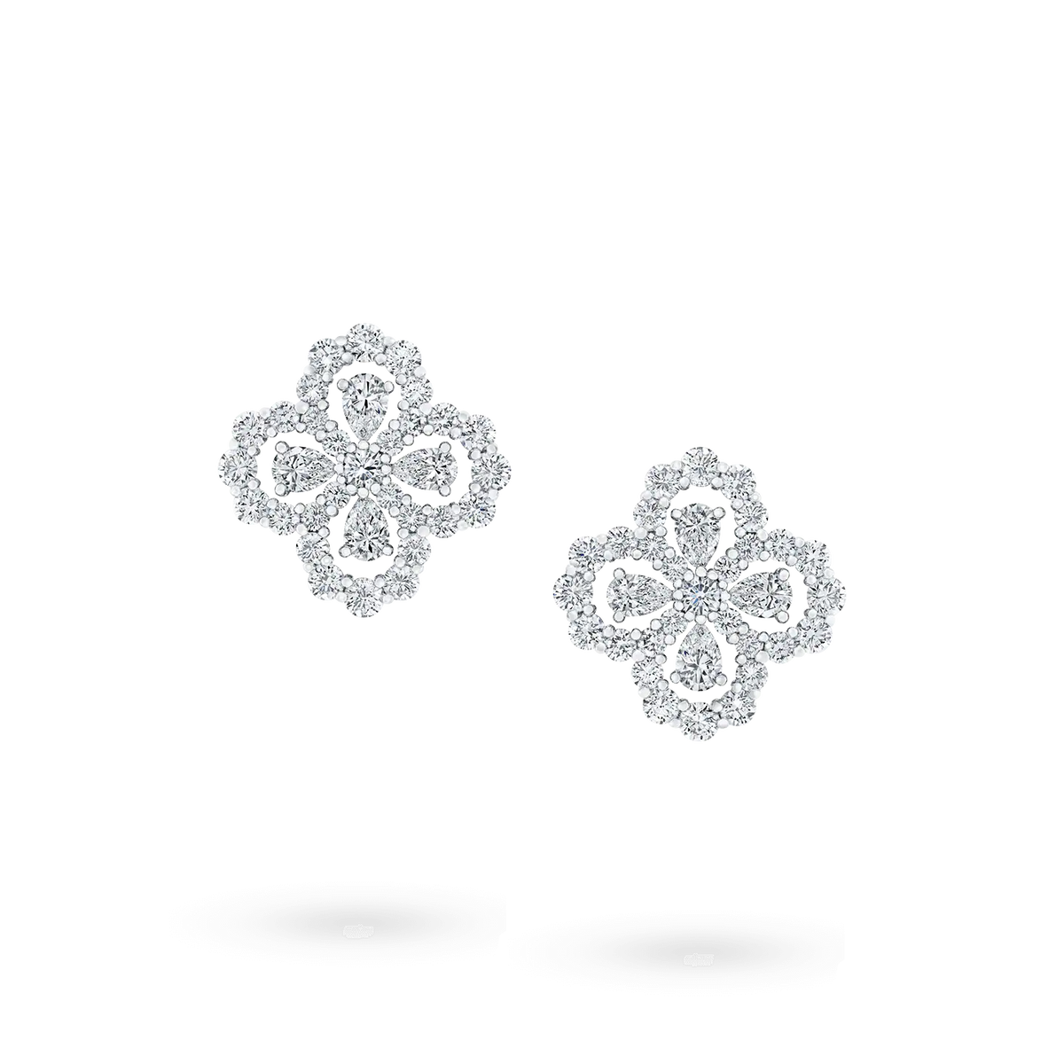 [Rani Jewelry]LOOP EARRINGS FULL MOTIF DIAMOND 16MM