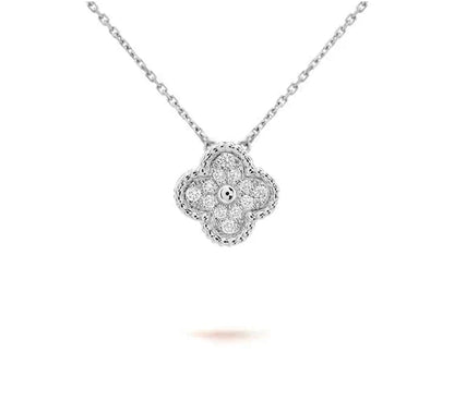 [Rani Jewelry]CLOVER 15MM NECKLACE SILVER COLLECTION