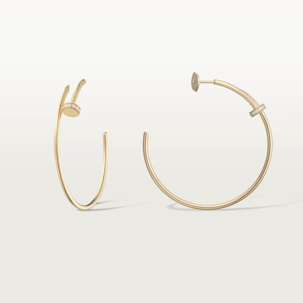 [Rani Jewelry] JUSTE HALF DIAMOND LARGE EARRINGS