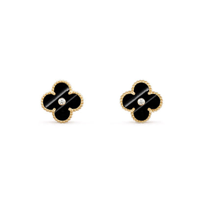 [Rani Jewelry]CLOVER  15MM DIAMOND EARRINGS COLLECTION