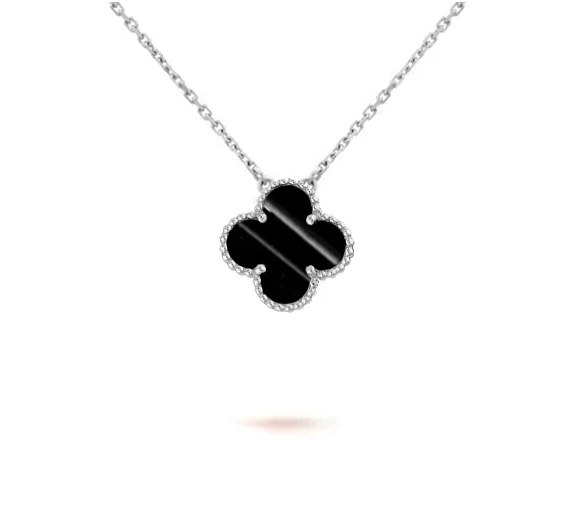 [Rani Jewelry]CLOVER 15MM NECKLACE SILVER COLLECTION