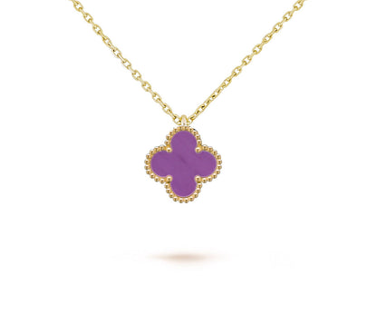 [Rani Jewelry]CLOVER MINI 9.5MM CARNELIANS NECKLACE COLLECTION