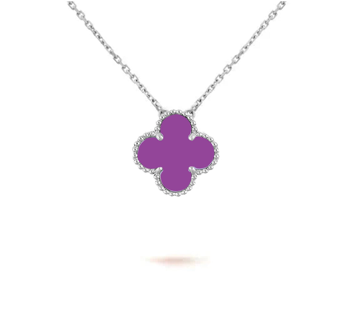 [Rani Jewelry]CLOVER 15MM NECKLACE SILVER COLLECTION