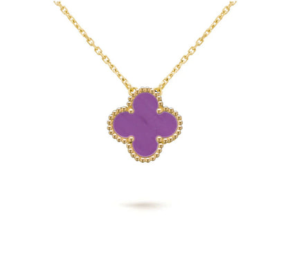 [Rani Jewelry]CLOVER 15MM SINGLE FLOWER NECKLACE COLLECTION