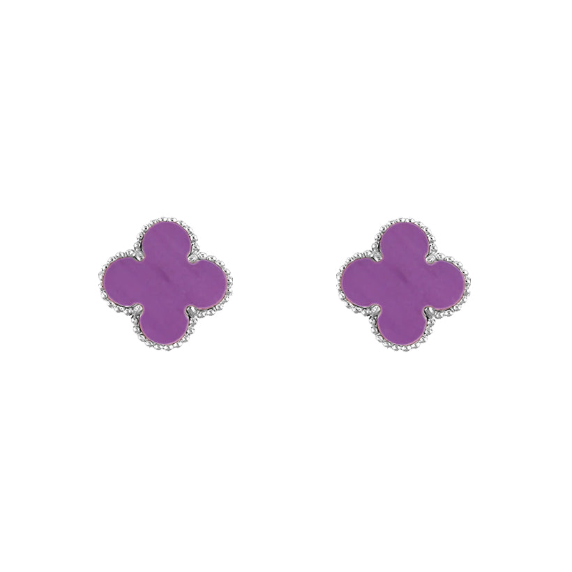 [Rani Jewelry]CLOVER SILVER 15MM EARRINGS COLLECTION