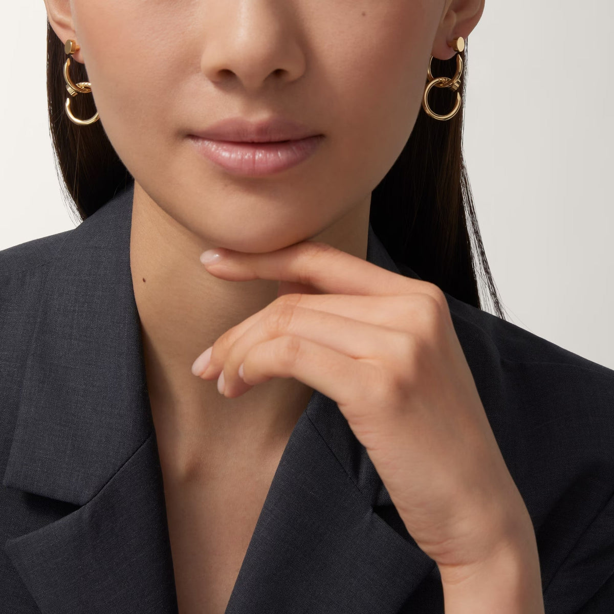 [Rani Jewelry] JUSTE NO DIAMOND DOUBLE EARRINGS