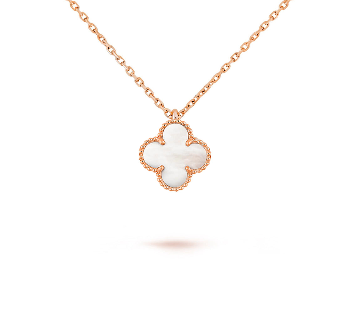 [Rani Jewelry]CLOVER MINI 9.5MM CARNELIANS NECKLACE COLLECTION