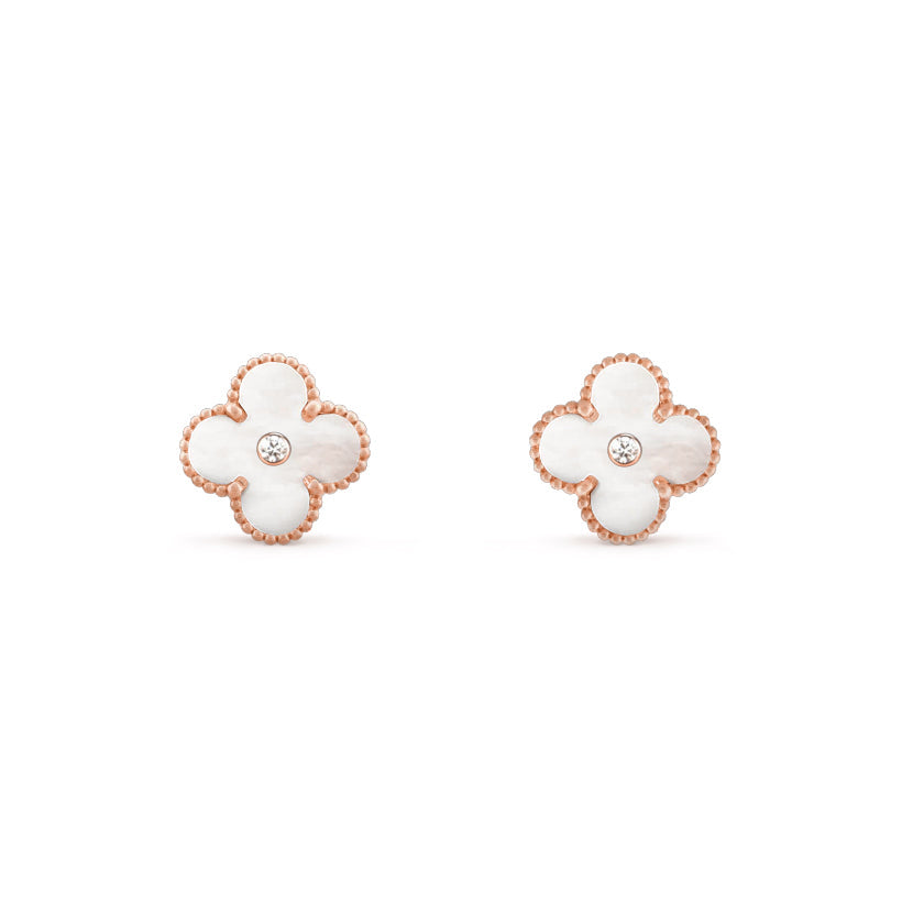 [Rani Jewelry]CLOVER  15MM DIAMOND EARRINGS COLLECTION