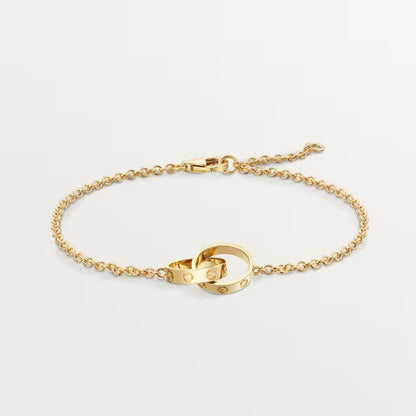[Rani Jewelry] LOVE BRACELET DOUBLE RING