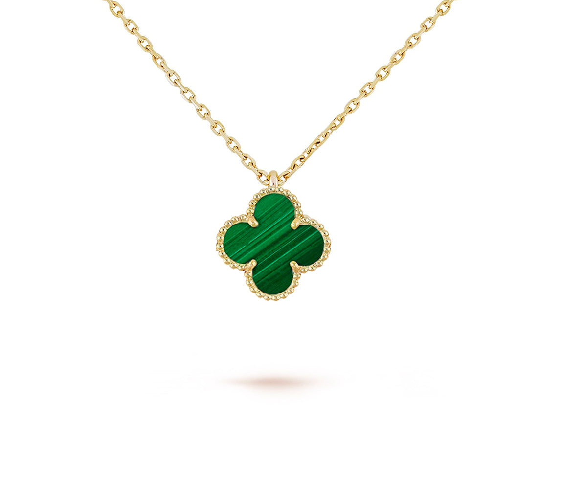 [Rani Jewelry]CLOVER MINI 9.5MM CARNELIANS NECKLACE COLLECTION