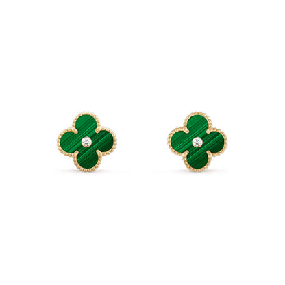 [Rani Jewelry]CLOVER  15MM DIAMOND EARRINGS COLLECTION