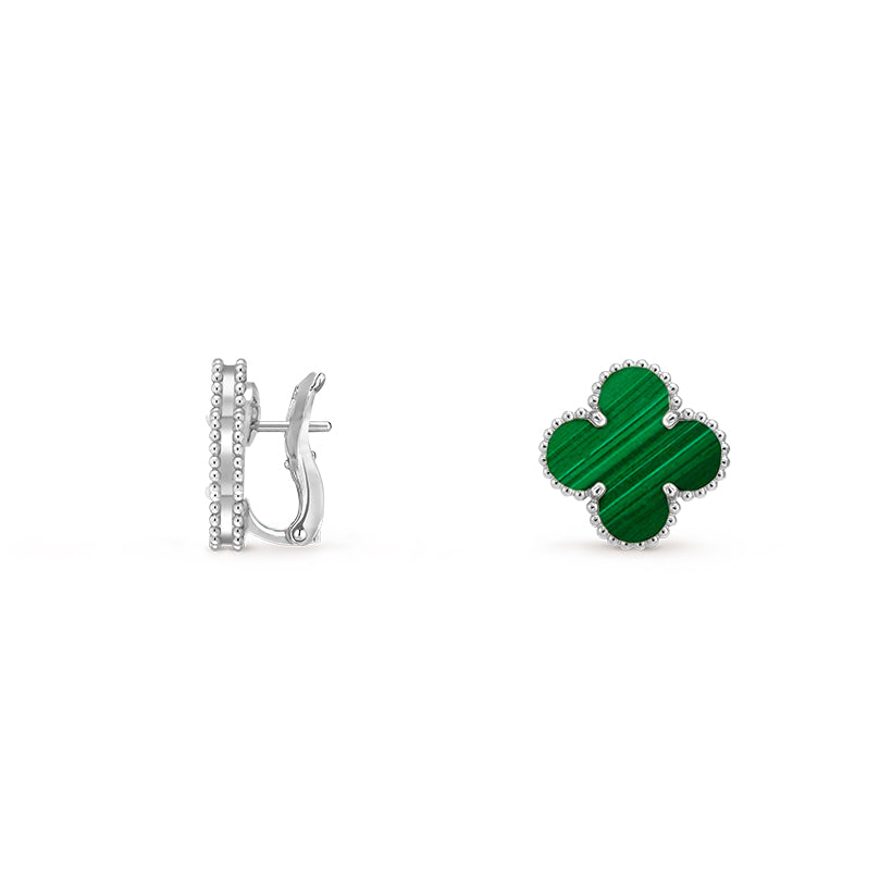 [Rani Jewelry]CLOVER SILVER 15MM MOP EARRINGS COLLECTION