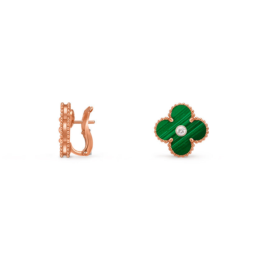 [Rani Jewelry]CLOVER 15MM MOP DIAMOND EARRINGS COLLECTION