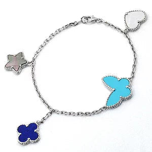 [Rani Jewelry]LUCKY SPRING SILVER BRACELET 4 MOTIF