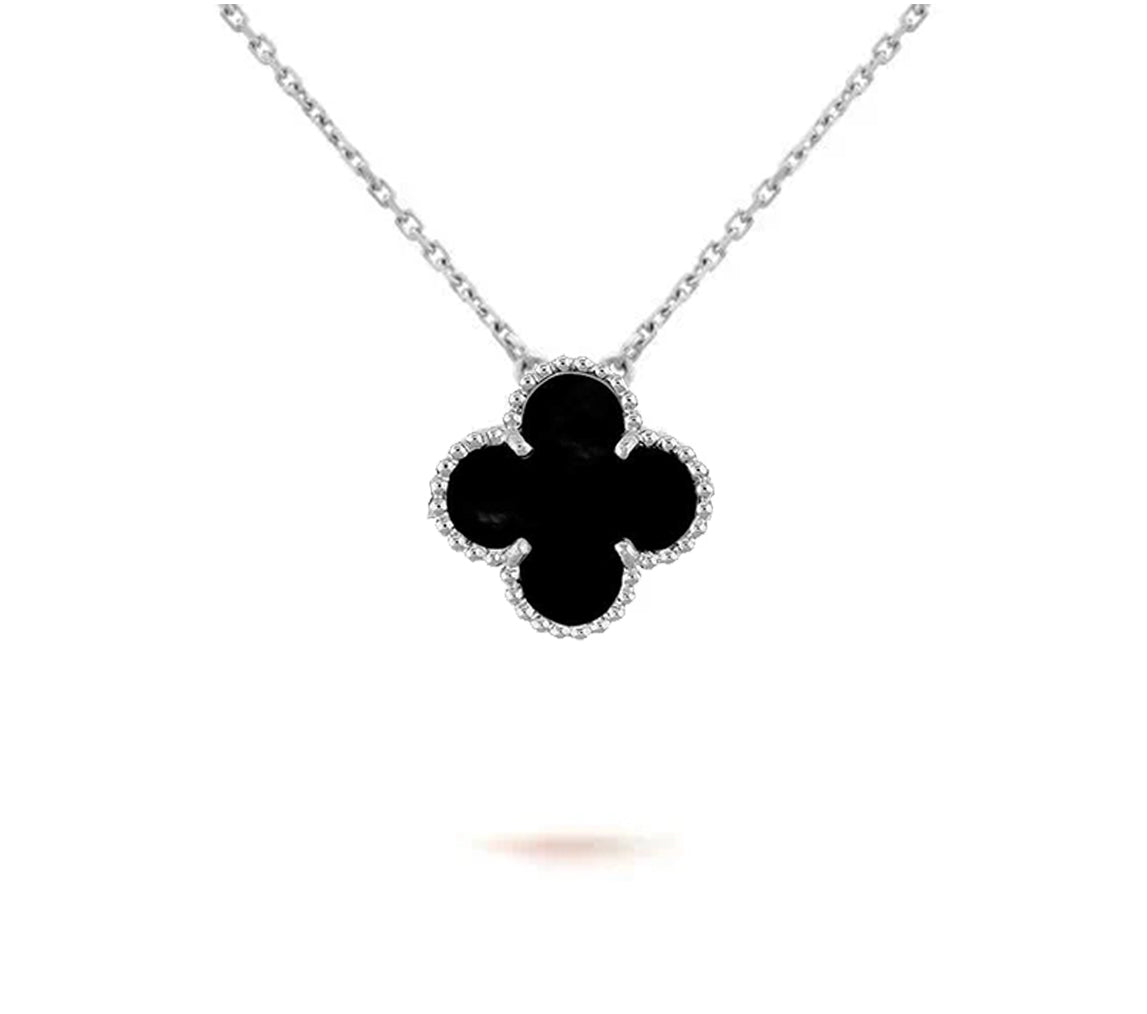 [Rani Jewelry]CLOVER 15MM NECKLACE SILVER COLLECTION