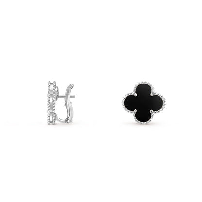 [Rani Jewelry]CLOVER SILVER 15MM MOP EARRINGS COLLECTION
