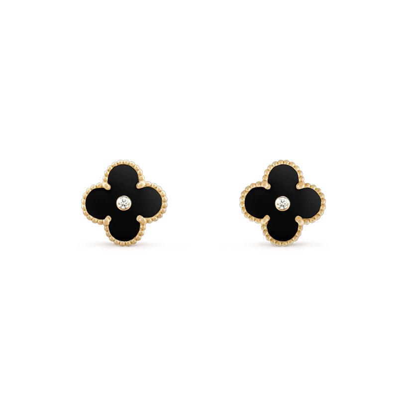 [Rani Jewelry]CLOVER  15MM DIAMOND EARRINGS COLLECTION