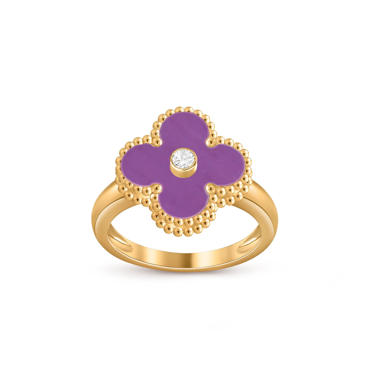 [Rani Jewelry]CLOVER DIAMOND RING GOLD COLLECTION