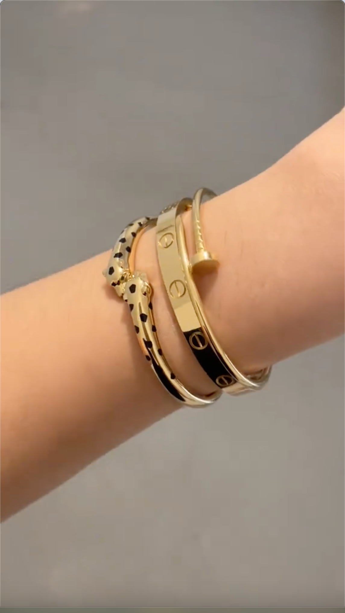 [Rani Jewelry] Panthère & LOVE  & JUSTE  Diamond Bracelet Stack Set