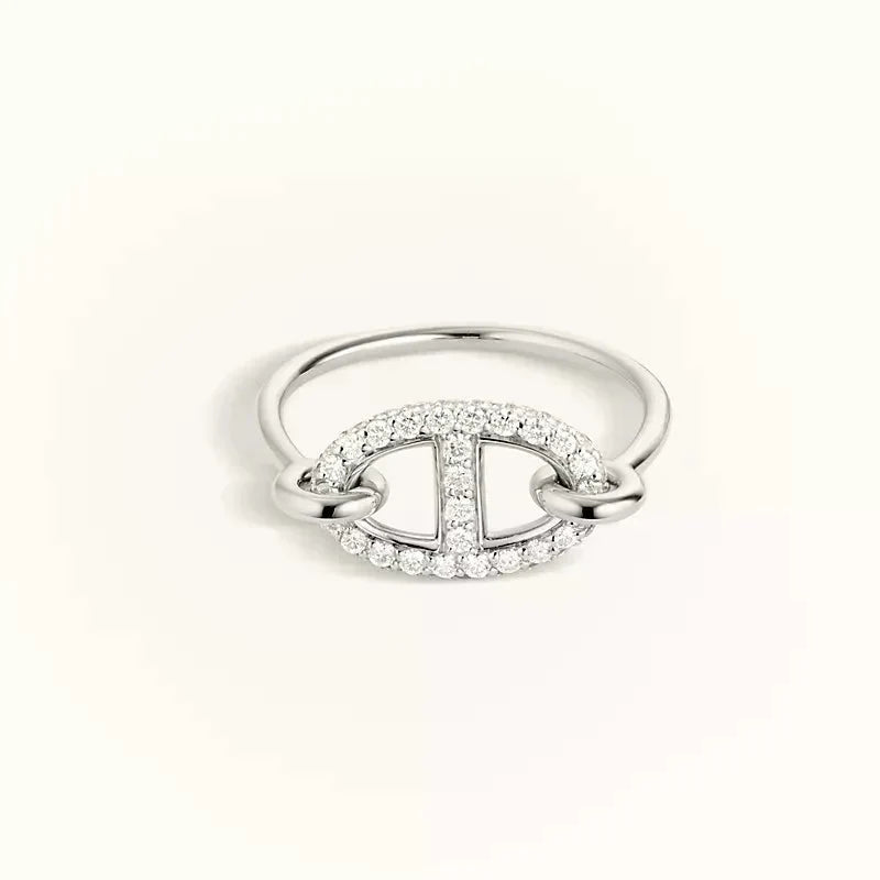 [Rani Jewelry]RONDE SMALL SILVER DIAMOND RING
