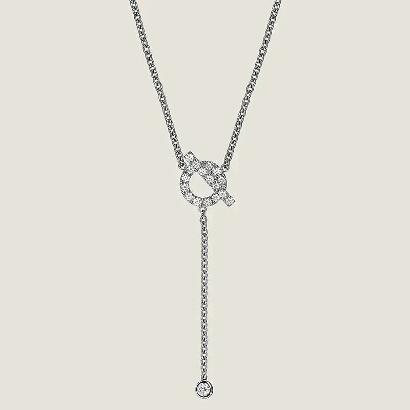 [Rani Jewelry]FINESSE SILVER DIAMOND NECKLACE