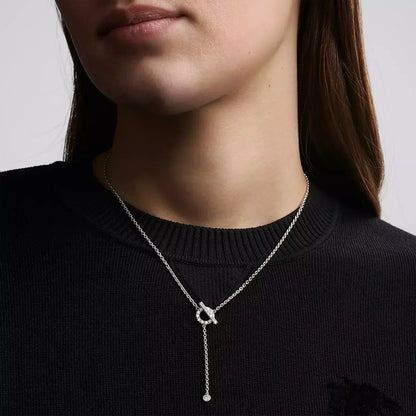 [Rani Jewelry]FINESSE SILVER DIAMOND NECKLACE