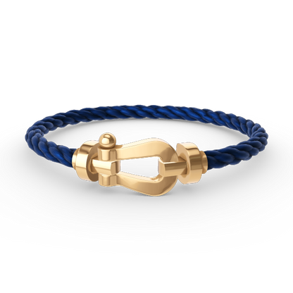 [Rani Jewelry]Force Horseshoe & Clover 5 Motifs Bracelet Stack Set