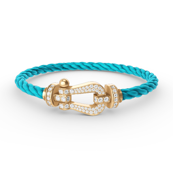 [Rani Jewelry]FORCE LARGE HORSESHOE FULL DIAMOND BRACELET GOLD