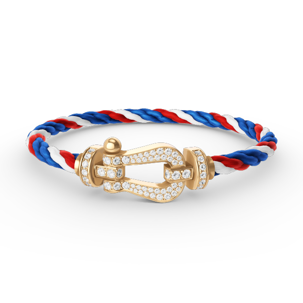 [Rani Jewelry]FORCE LARGE HORSESHOE FULL DIAMOND BRACELET GOLD